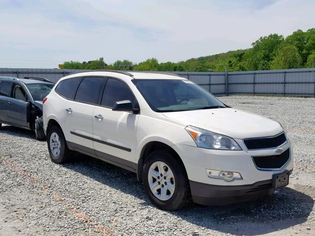 1GNKREED7B7227908 - 2011 CHEVROLET TRAVERSE WHITE photo 1