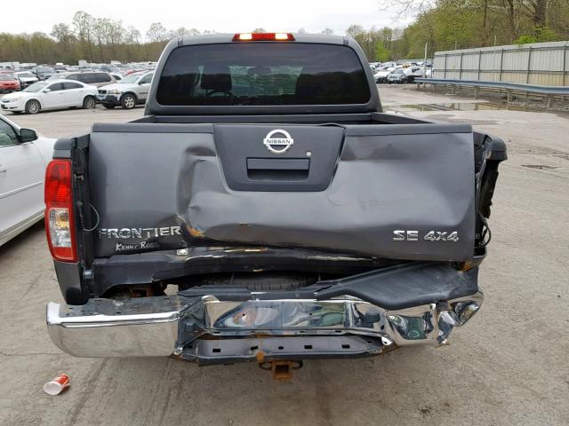 1N6AD09W57C455657 - 2007 NISSAN FRONTIER C GRAY photo 9