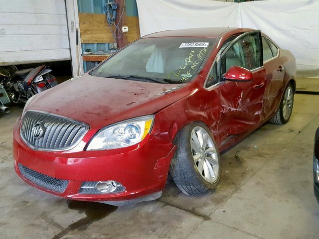 1G4PS5SK6C4199200 - 2012 BUICK VERANO RED photo 2