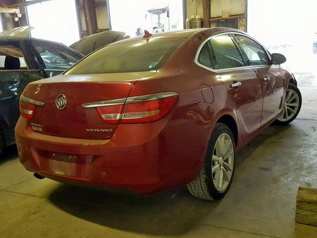 1G4PS5SK6C4199200 - 2012 BUICK VERANO RED photo 4