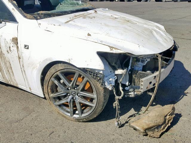 JTHBA1D2XG5027712 - 2016 LEXUS IS 200T WHITE photo 9