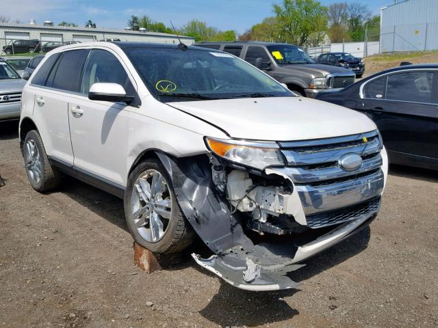 2FMDK4KC5DBB41057 - 2013 FORD EDGE LIMIT WHITE photo 1