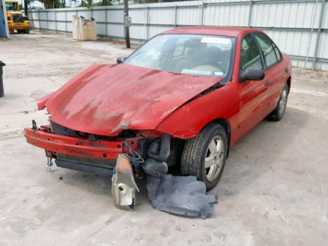 1G1JF52F357102076 - 2005 CHEVROLET CAVALIER L RED photo 2