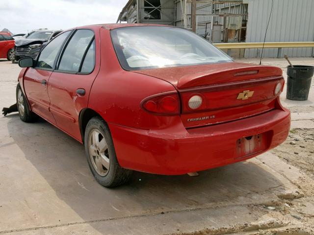 1G1JF52F357102076 - 2005 CHEVROLET CAVALIER L RED photo 3