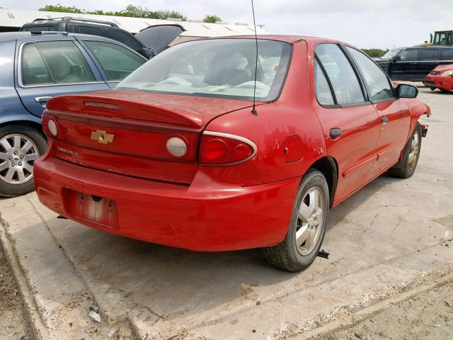 1G1JF52F357102076 - 2005 CHEVROLET CAVALIER L RED photo 4