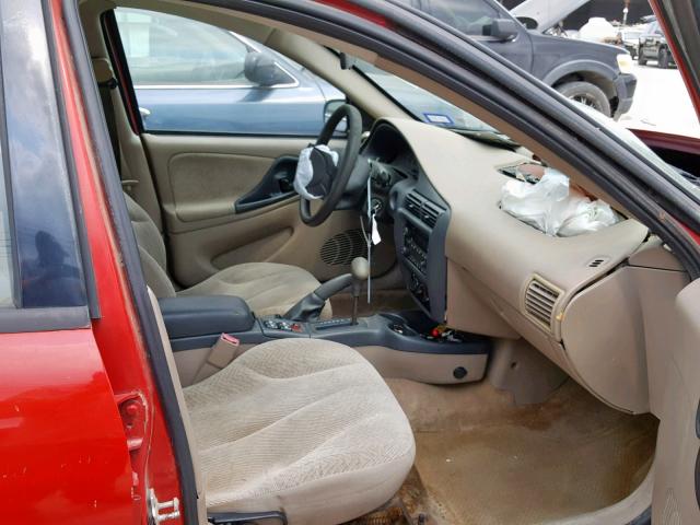 1G1JF52F357102076 - 2005 CHEVROLET CAVALIER L RED photo 5