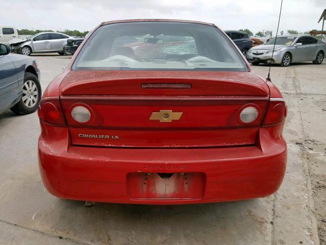 1G1JF52F357102076 - 2005 CHEVROLET CAVALIER L RED photo 9