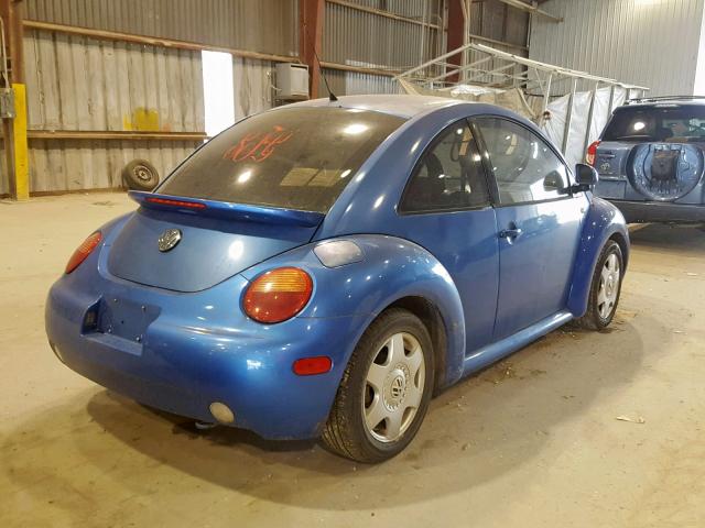 3VWCA21C8YM494130 - 2000 VOLKSWAGEN NEW BEETLE ლურჯი ფოტო 4