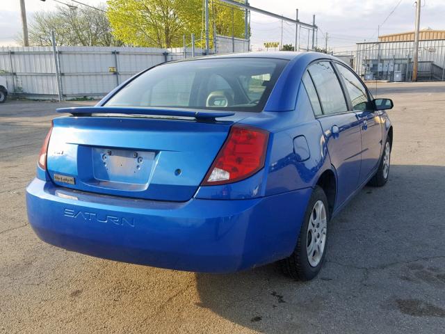 1G8AJ52F54Z199462 - 2004 SATURN ION LEVEL BLUE photo 4