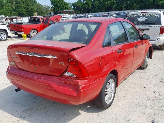 1FAFP3839YW402328 - 2000 FORD FOCUS ZTS RED photo 4