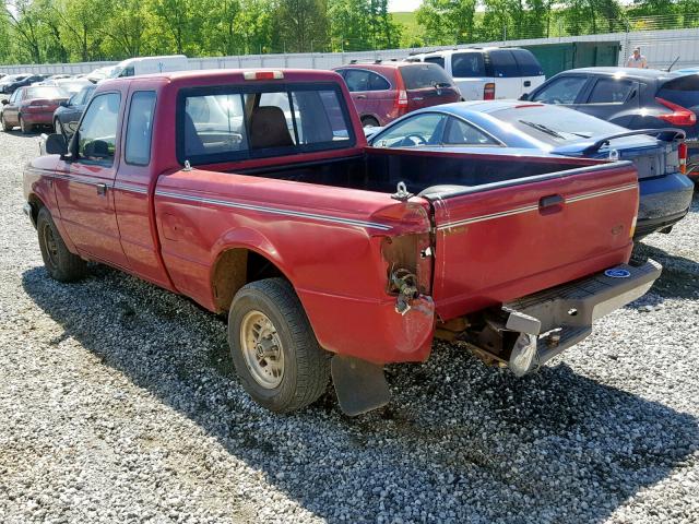 1FTCR14X9PTA25990 - 1993 FORD RANGER SUP RED photo 3