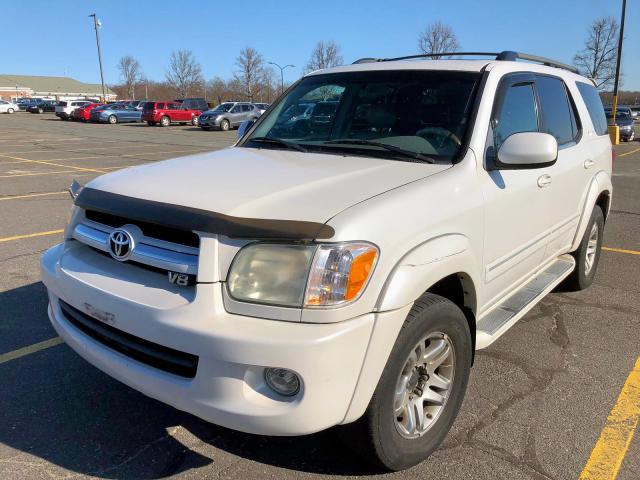 5TDBT48A75S247556 - 2005 TOYOTA SEQUOIA LI WHITE photo 2