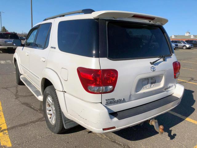 5TDBT48A75S247556 - 2005 TOYOTA SEQUOIA LI WHITE photo 3