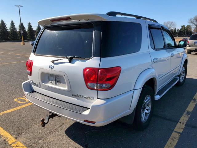 5TDBT48A75S247556 - 2005 TOYOTA SEQUOIA LI WHITE photo 4