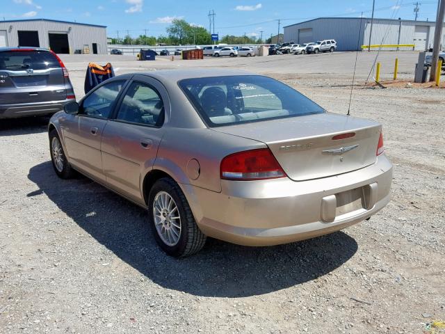 1C3EL46X84N209217 - 2004 CHRYSLER SEBRING LX BEIGE photo 3