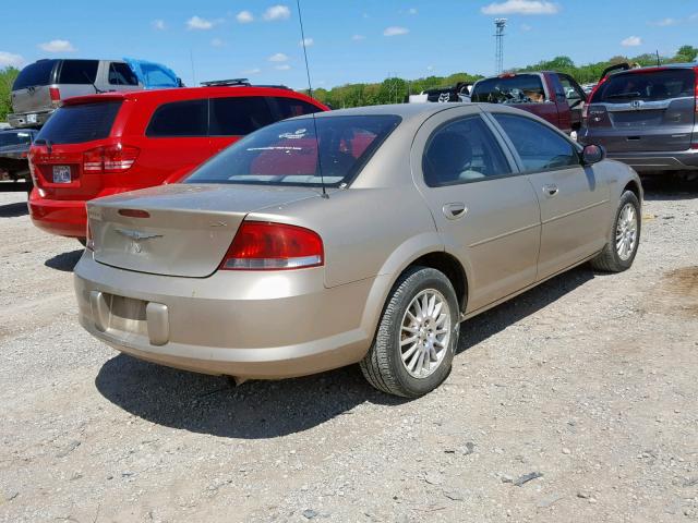 1C3EL46X84N209217 - 2004 CHRYSLER SEBRING LX BEIGE photo 4