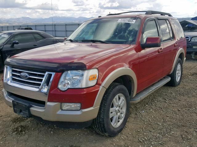 1FMEU74E59UA10114 - 2009 FORD EXPLORER E RED photo 2