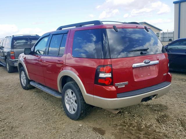 1FMEU74E59UA10114 - 2009 FORD EXPLORER E RED photo 3