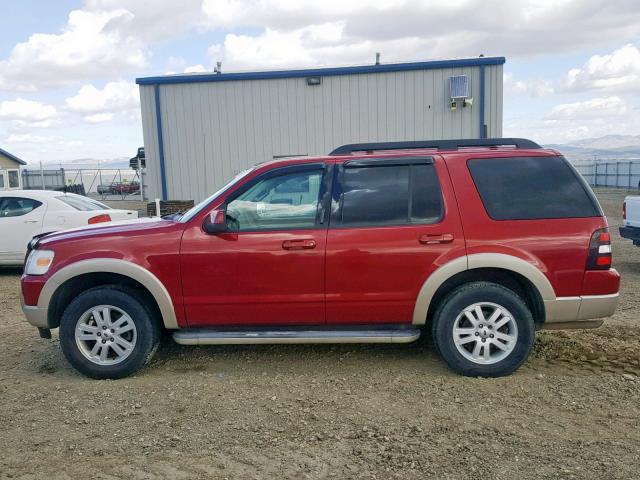 1FMEU74E59UA10114 - 2009 FORD EXPLORER E RED photo 9