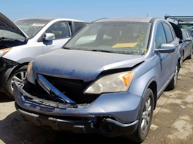 JHLRE38707C068712 - 2007 HONDA CR-V EXL BLUE photo 2