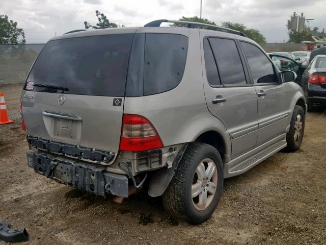 4JGAB57E95A539596 - 2005 MERCEDES-BENZ ML350 TAN photo 4