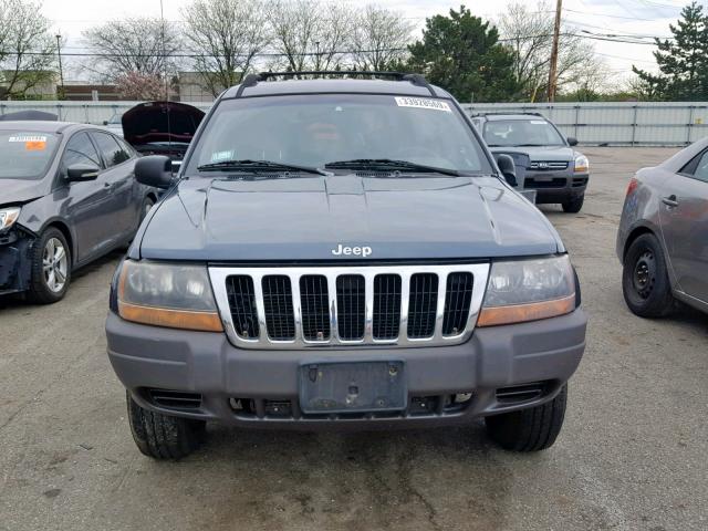 1J4GW48S81C515008 - 2001 JEEP GRAND CHER BLUE photo 9