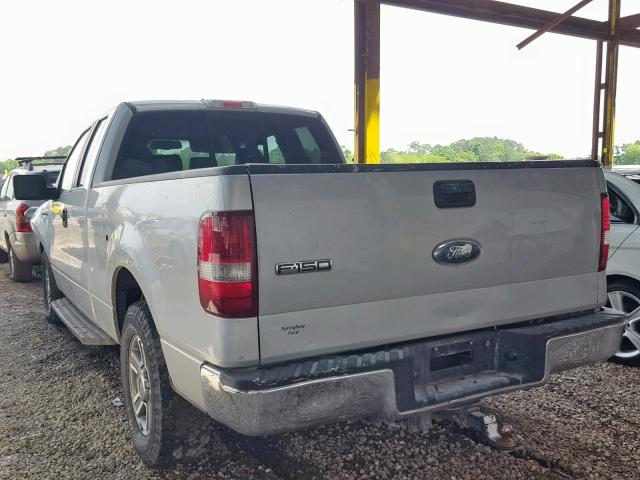 1FTPX12V67FA27431 - 2007 FORD F150 SILVER photo 3