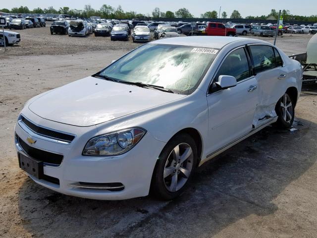1G1ZC5EU9CF205219 - 2012 CHEVROLET MALIBU 1LT WHITE photo 2