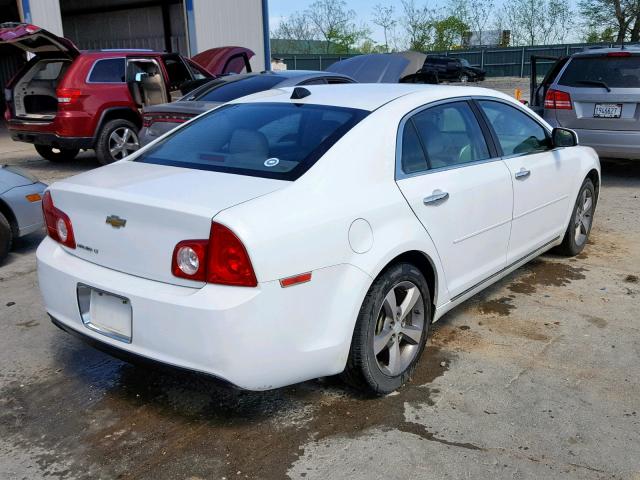 1G1ZC5EU9CF205219 - 2012 CHEVROLET MALIBU 1LT WHITE photo 4