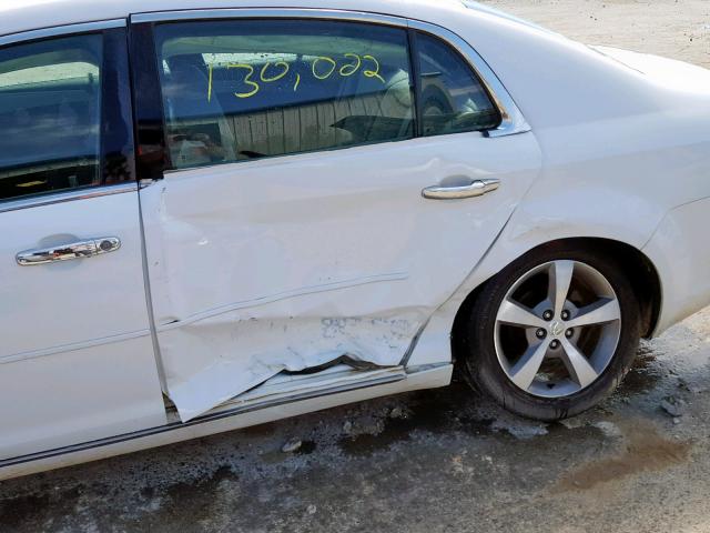 1G1ZC5EU9CF205219 - 2012 CHEVROLET MALIBU 1LT WHITE photo 9