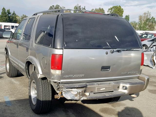 1GNCS13W512122864 - 2001 CHEVROLET BLAZER GOLD photo 3