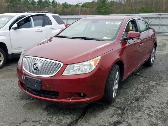 1G4GD5EG2AF174748 - 2010 BUICK LACROSSE C MAROON photo 2