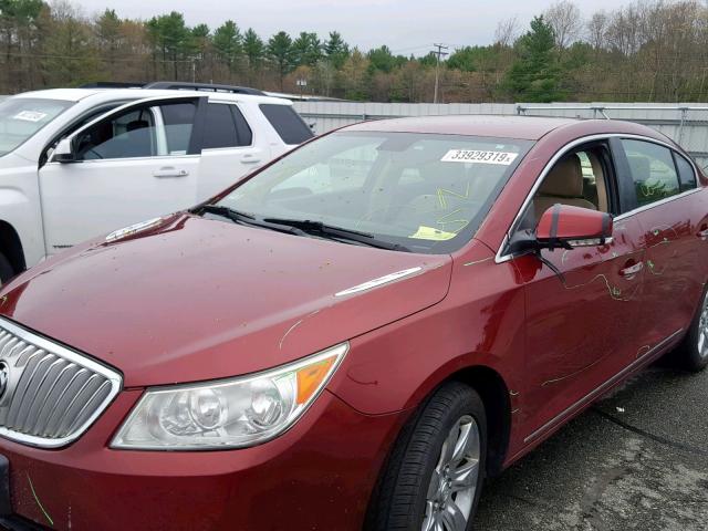 1G4GD5EG2AF174748 - 2010 BUICK LACROSSE C MAROON photo 9