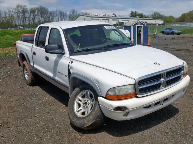 1B7HG48N32S709468 - 2002 DODGE DAKOTA QUA WHITE photo 1