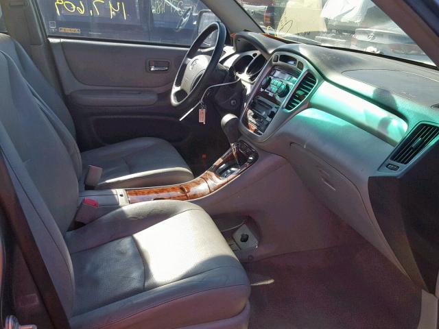 JTEEP21A460176610 - 2006 TOYOTA HIGHLANDER BLUE photo 5