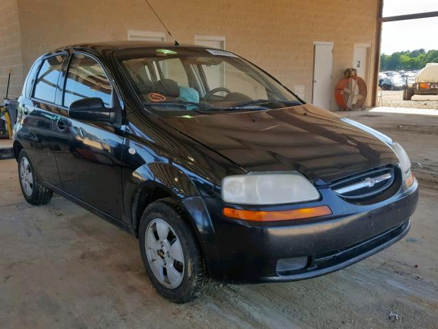 KL1TD66636B547915 - 2006 CHEVROLET AVEO BASE Қара фото 1