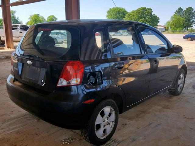 KL1TD66636B547915 - 2006 CHEVROLET AVEO BASE Қара фото 4