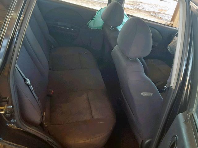 KL1TD66636B547915 - 2006 CHEVROLET AVEO BASE Қара фото 6