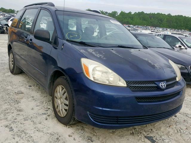 5TDZA23C85S272869 - 2005 TOYOTA SIENNA CE BLUE photo 1