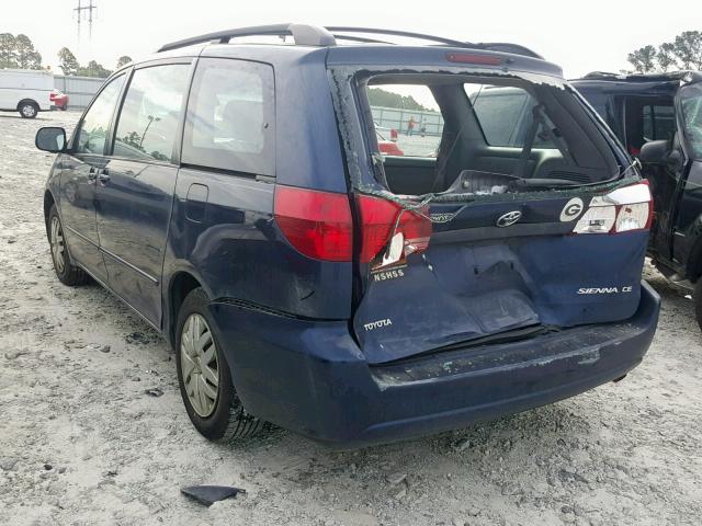 5TDZA23C85S272869 - 2005 TOYOTA SIENNA CE BLUE photo 3