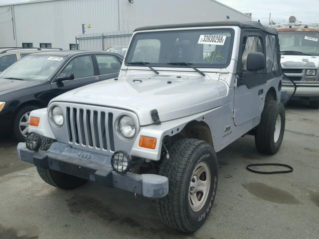 1J4FA29113P304815 - 2003 JEEP WRANGLER / SILVER photo 2