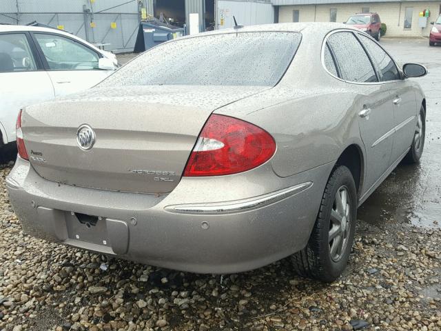 2G4WD582X71141427 - 2007 BUICK LACROSSE C BROWN photo 4