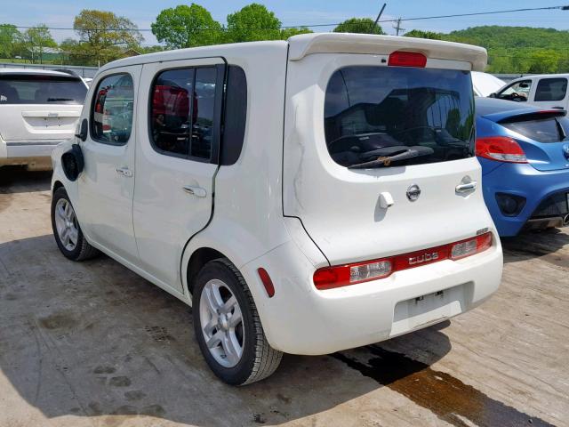 JN8AZ2KR3BT211989 - 2011 NISSAN CUBE BASE WHITE photo 3