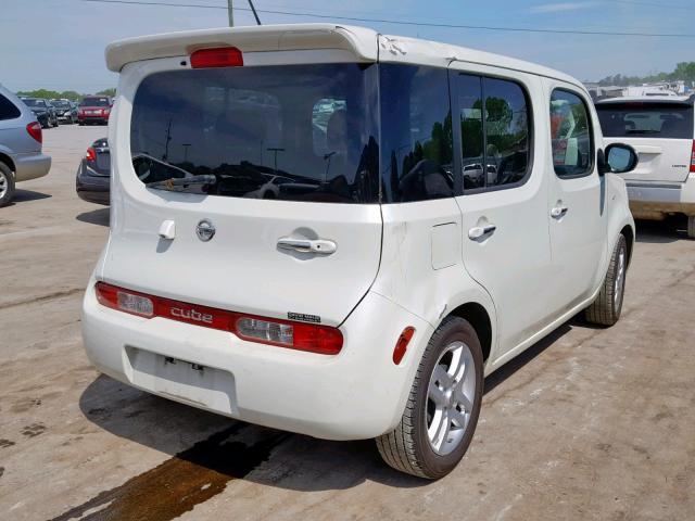 JN8AZ2KR3BT211989 - 2011 NISSAN CUBE BASE WHITE photo 4