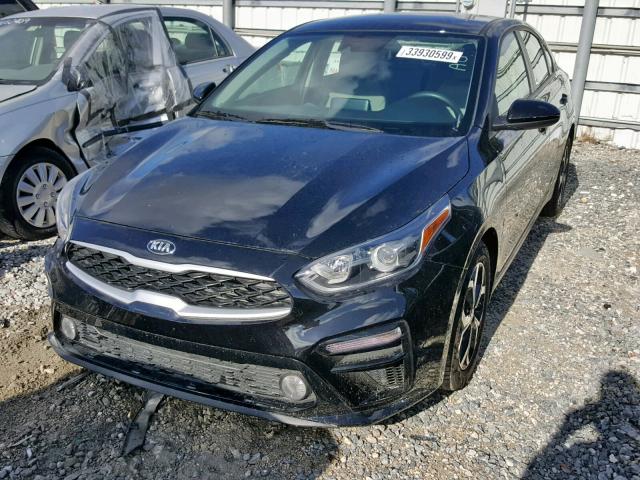 3KPF24AD2KE032682 - 2019 KIA FORTE FE BLACK photo 2