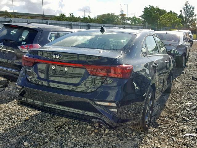 3KPF24AD2KE032682 - 2019 KIA FORTE FE BLACK photo 4