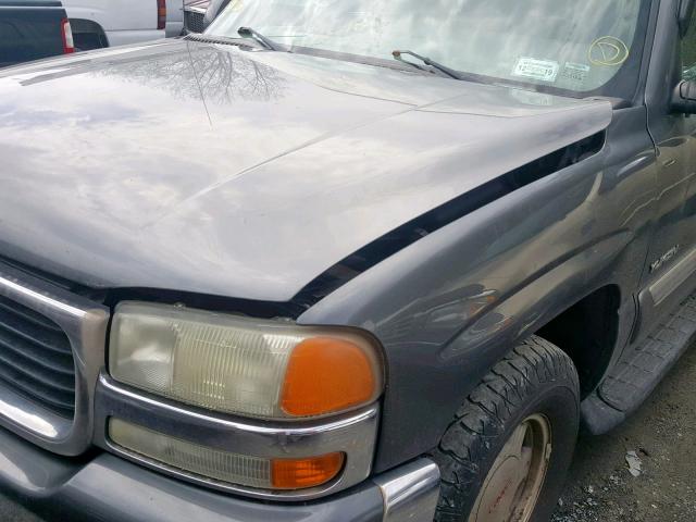 1GKEK13Z42R208045 - 2002 GMC YUKON GRAY photo 9