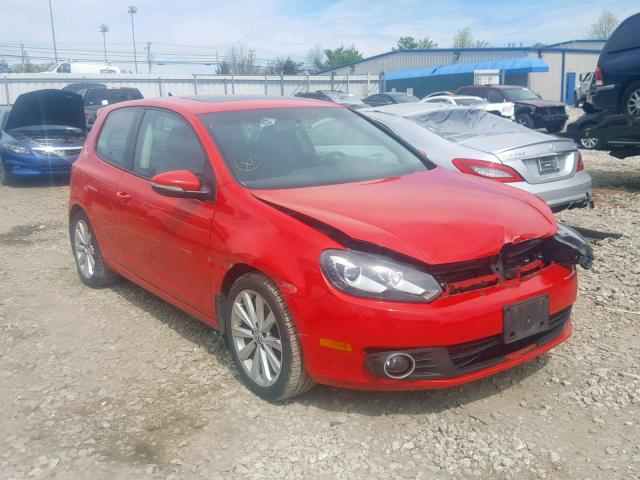 WVWBM7AJ3CW183988 - 2012 VOLKSWAGEN GOLF RED photo 1