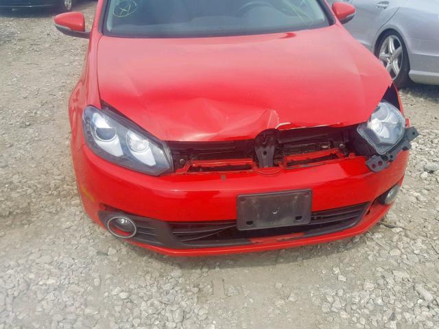 WVWBM7AJ3CW183988 - 2012 VOLKSWAGEN GOLF RED photo 9