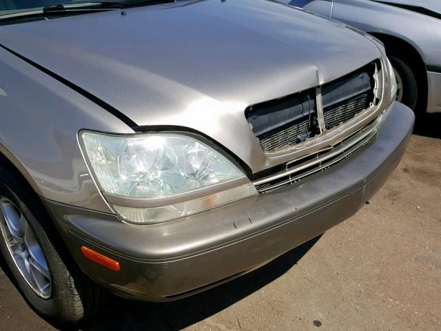 JTJHF10U820253495 - 2002 LEXUS RX 300 SILVER photo 9